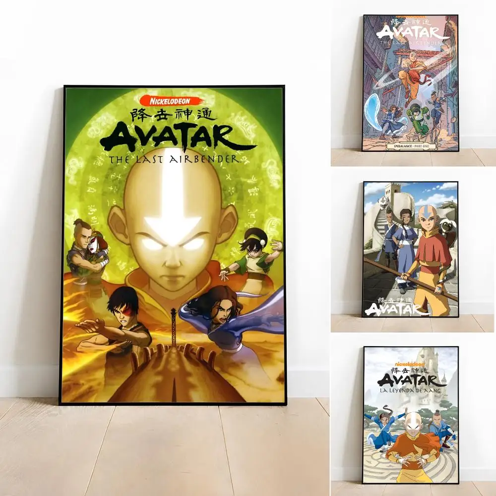 Anime-Avatar The Last Airbender Poster Poster Room Wall Art Decor Waterproof Stickers For Home Bar Bedroom Decoration