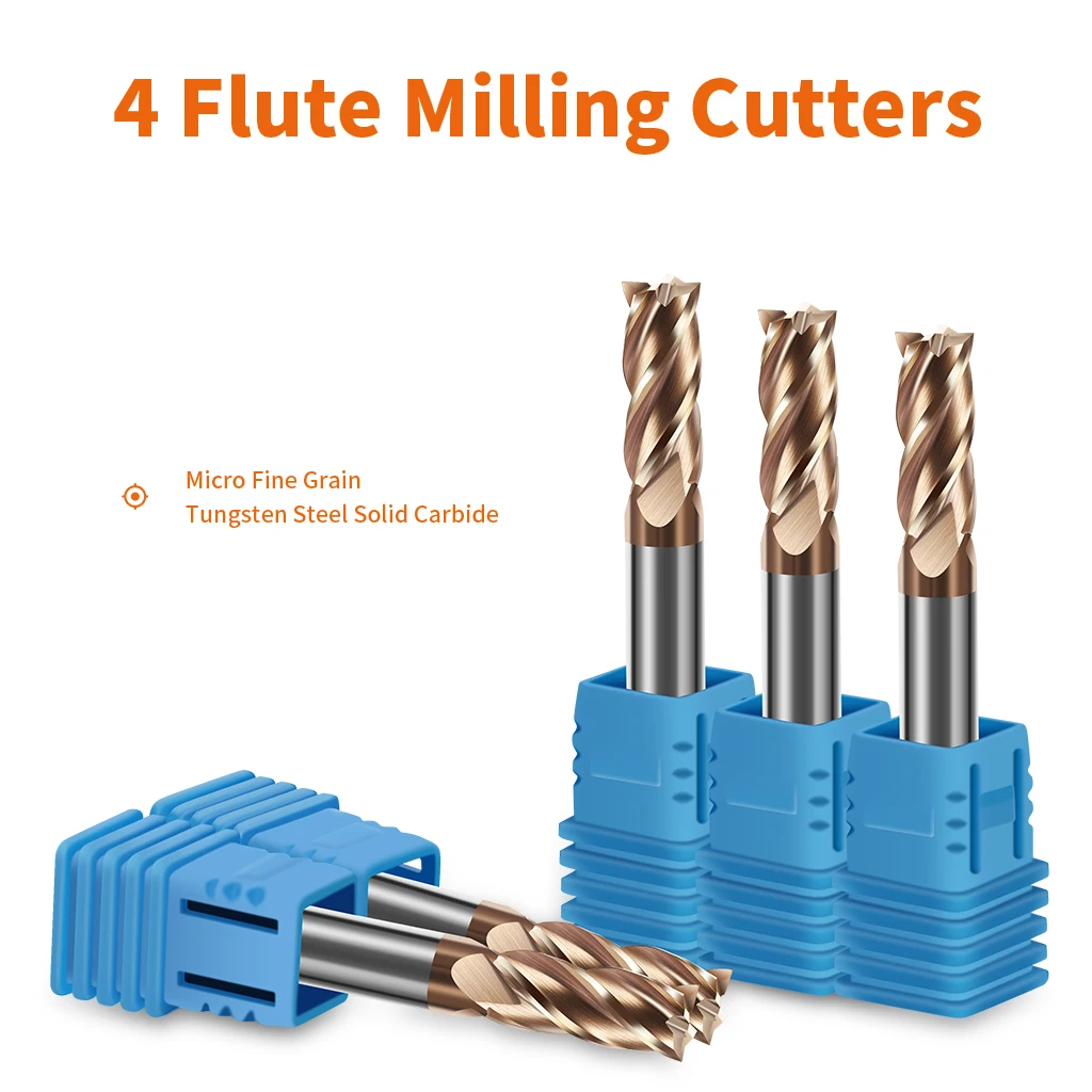 6mm 4 flauta fresa lateral para aço carbono hrc50 rosto slot endmill casaco carboneto de tungstênio metal cnc roteador ferramentas bit espiral