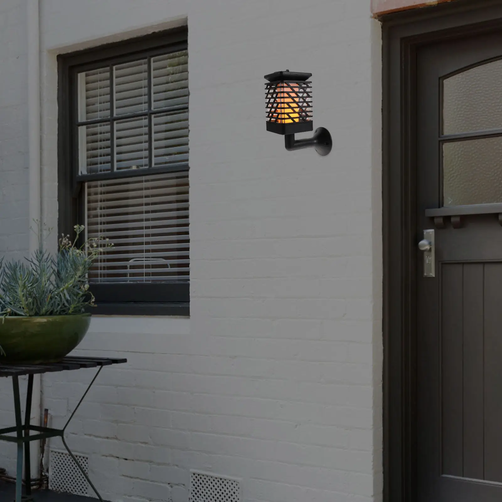 

1Pcs Vintage Solar Garden Light Solar Powered Pathway Wall Hanging Lawn Yard Outdoor Landscape Waterproof Lighting
