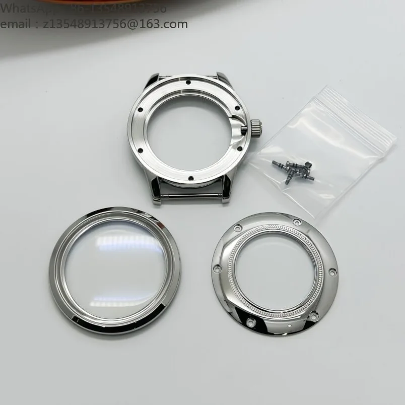 39MM modified case, butterfly double snap strap, suitable for NH34 NH35 NH36 4R 7S movement