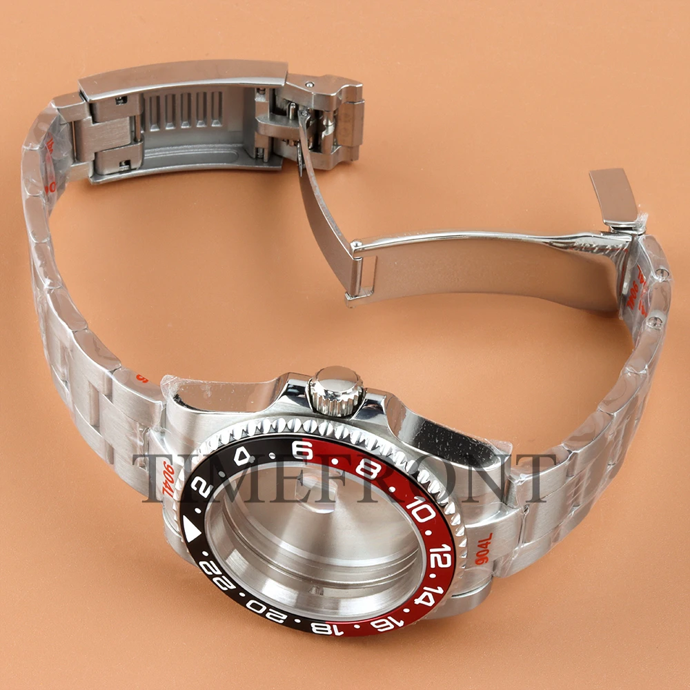 40mm Watch Case Elegant Men's Multi-functional Watches Accessories For GMT 12 Hours NH34 NH35 NH36 NH38 Movement 28.5mm Dial
