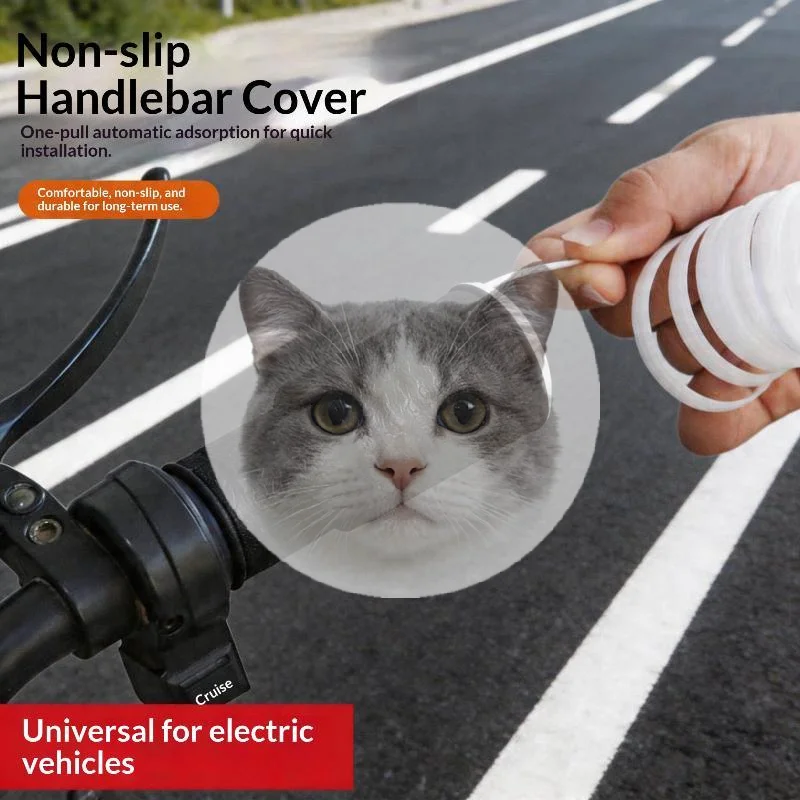 2pcs Universal Motorcycle Handlebar Brake Cover Non-slip Silicone Moto Modification Riding Equipment Protective Handlebar Covers