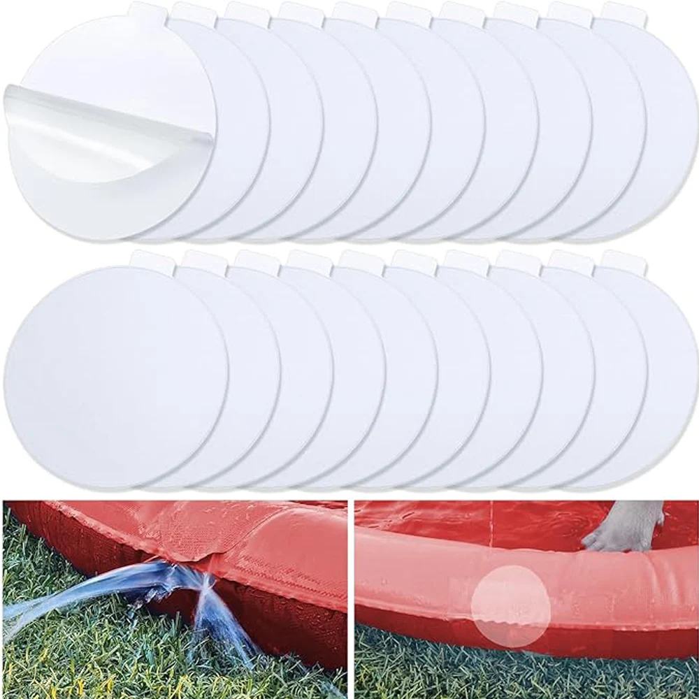 

20Pcs Inflatable Patch Repair Kit Waterproof Outdoor TPU Repair Patch for Inflatable Pool Bounce House Raincoat