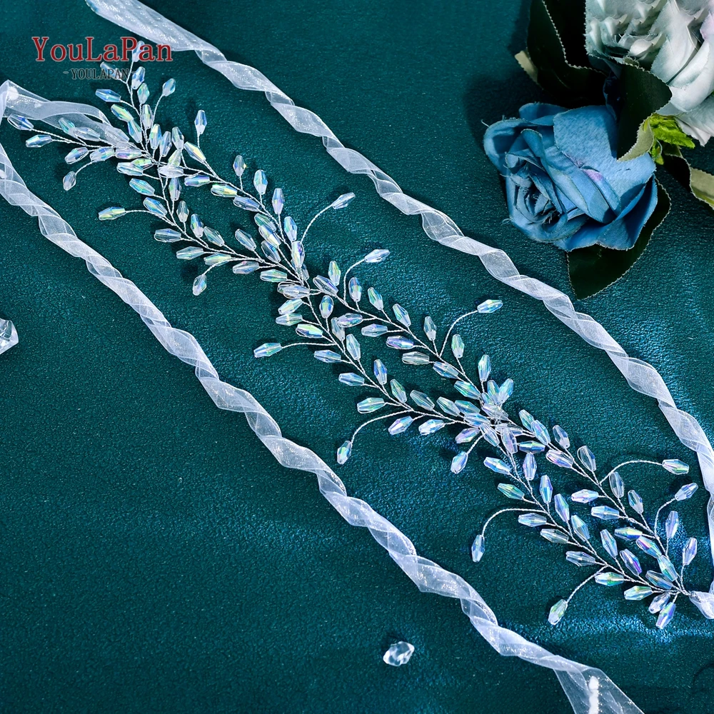 

YouLaPan Wedding Bridal Headpieces Bride Crystal Hair Band Handmade Shiny Headdress Women Banquet Party Hair Accessories HP936
