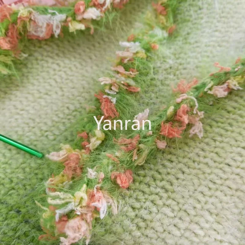 50gDIY Special Hand Mixed Yarn Spring Flower Sea DIY Hand Woven Bag Hat Headband Retro Flower Gift Knitting and Needlecraft Yarn