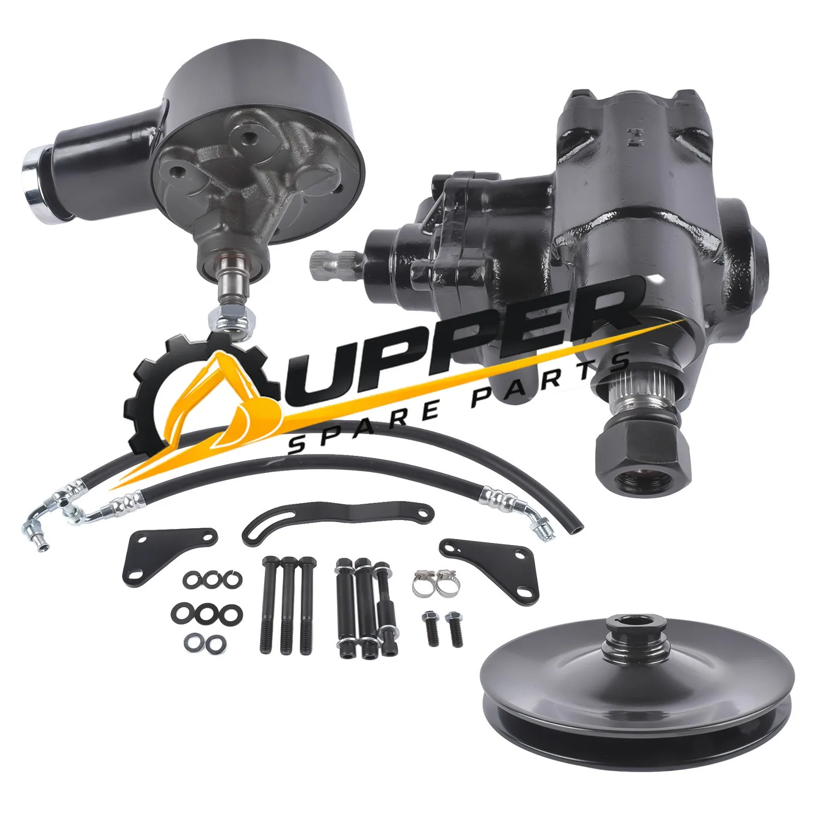 Power Steering Gear Box Pump Hoses Kit For Chevy Impala Bel Air Biscayne 1958-64