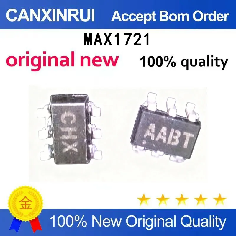 

（5-100 pieces）MAX1721EUT+T MAX1721 silk screen AABT SOT23-6 brand new original stock