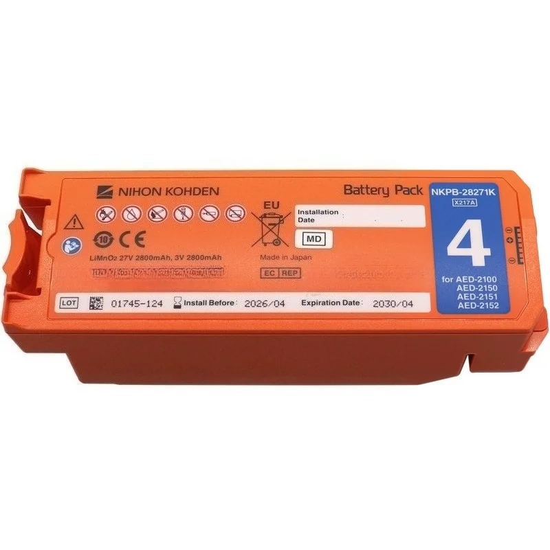 SB-214VK NKPB-28271K High Quality Medical Battery 3V 2800mAh For Nihon Kohden Cardiolife AED-2100/2150/2151 Defibrillator