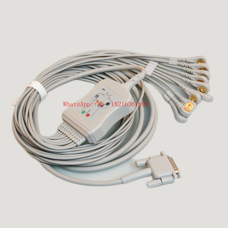 ECG Machine AT-1 AT2 3 4 5 6 10 AT102 Lead Cable, Cable Accessories