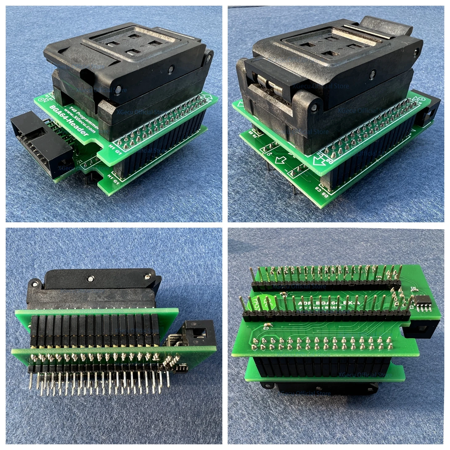 BGA64 3-in-1 adapter kit only can work on XGecu T48 progammer model: ADP_BGA64_EX-A  ADP_BGA64_EX-B ADP_BGA64_EX-C for Nor Flash