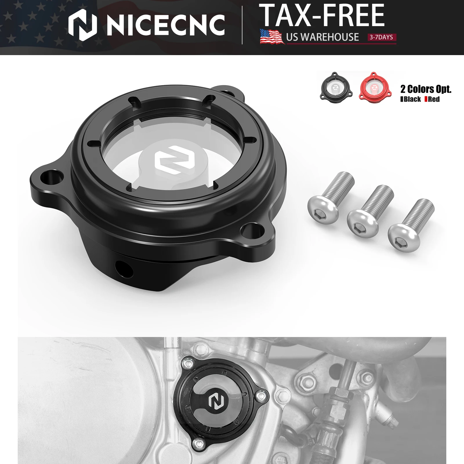 

NICECNC For Honda XR650L XR 650L 1993-2024 2023 2022 2021 Motorcycle Engine Oil Filter Cap Guard Cover XR600R 1990-2000 XR 650R