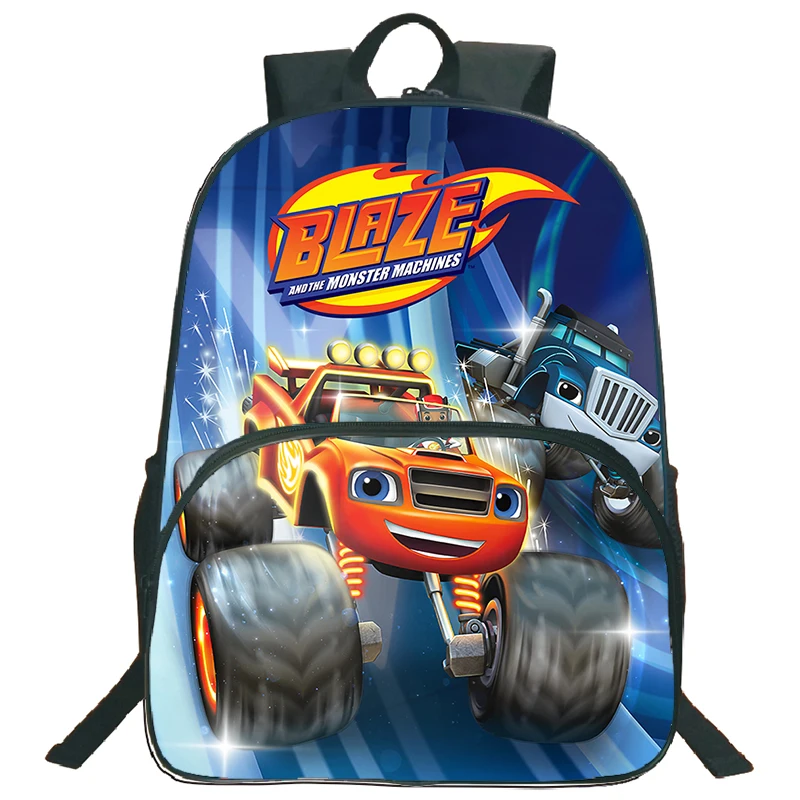 Blaze And The Monster Machines Children's Backpack Schoolbag Boys Girls Backpack Students Large Capacity Travel Bookbag Mochila