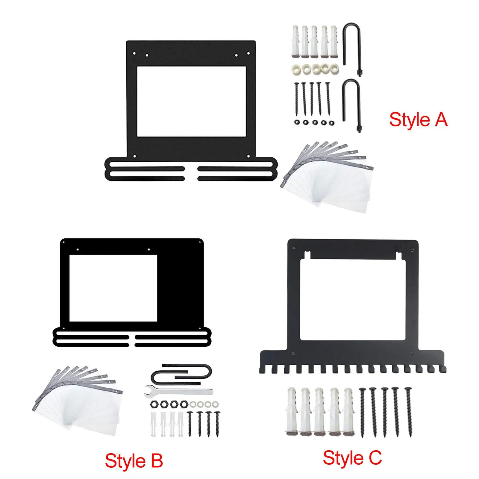 Medal Hanger Display with Screws Durable Medal Storage Rack Wall Hooks for Gymnastic Softball Competition Runner Easy to Install