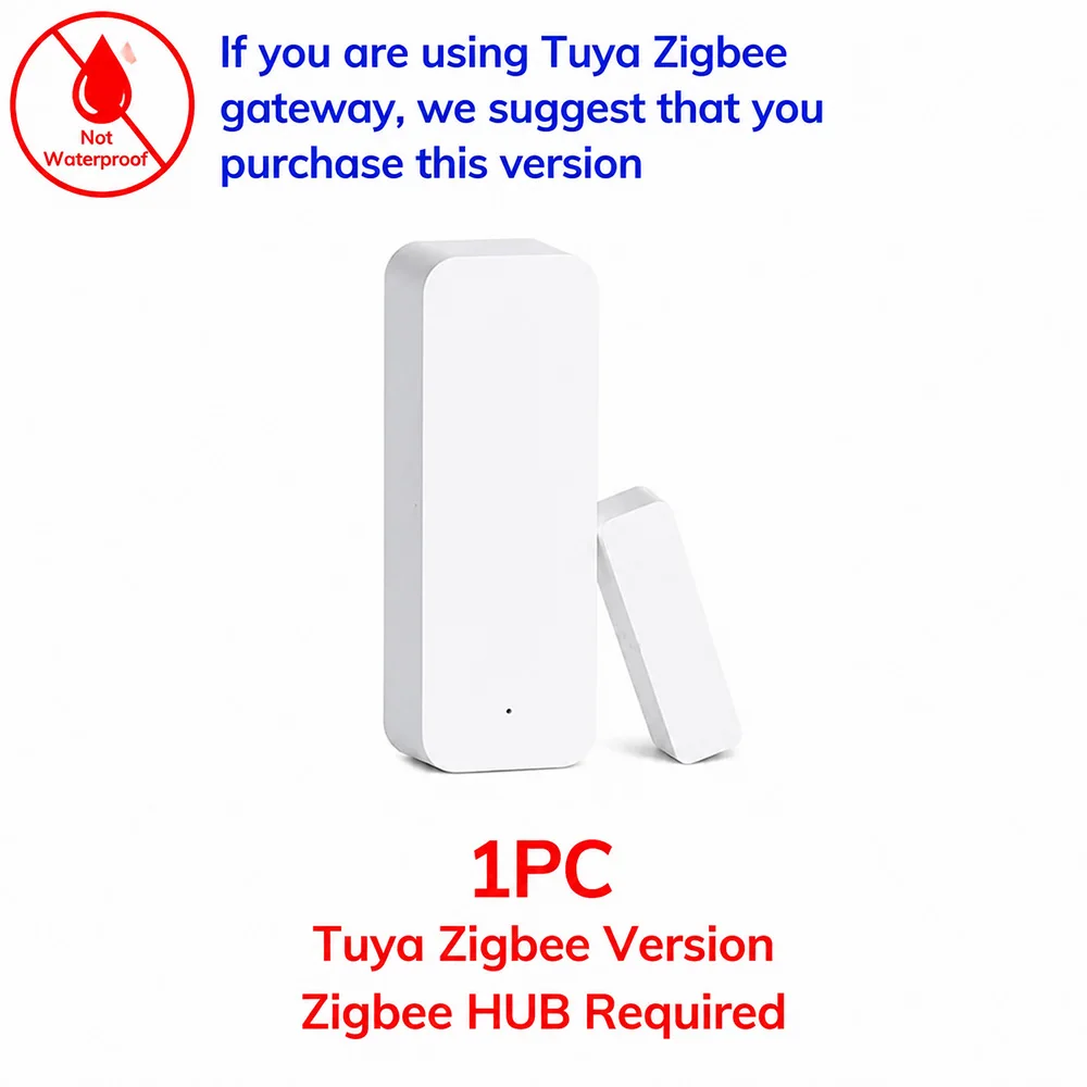 Zigbee 3.0 Tür-Fenster-Sensor, Zigbee-Gateway erforderlich, Smart Home, kompatibel mit Alexa, ZHA, Zigbee2mqtt