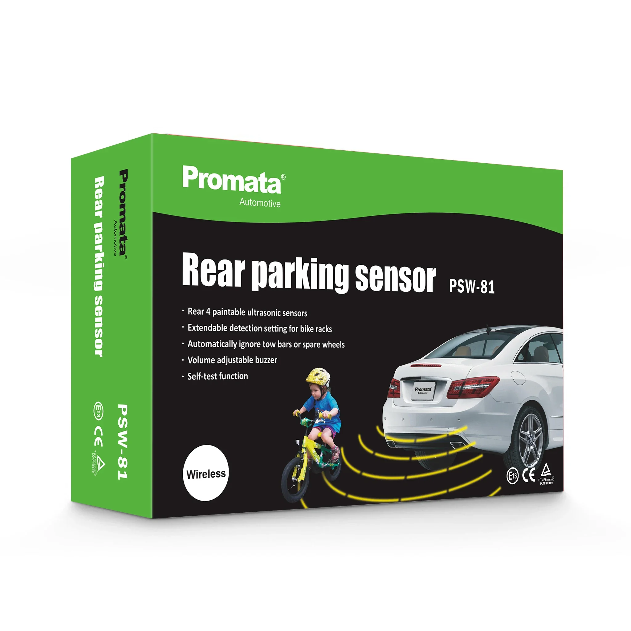 Wireless Reverse Sensor Car Parking 12v/24v Self-Test 0.3-2.5m Range Truck Parking Sensor