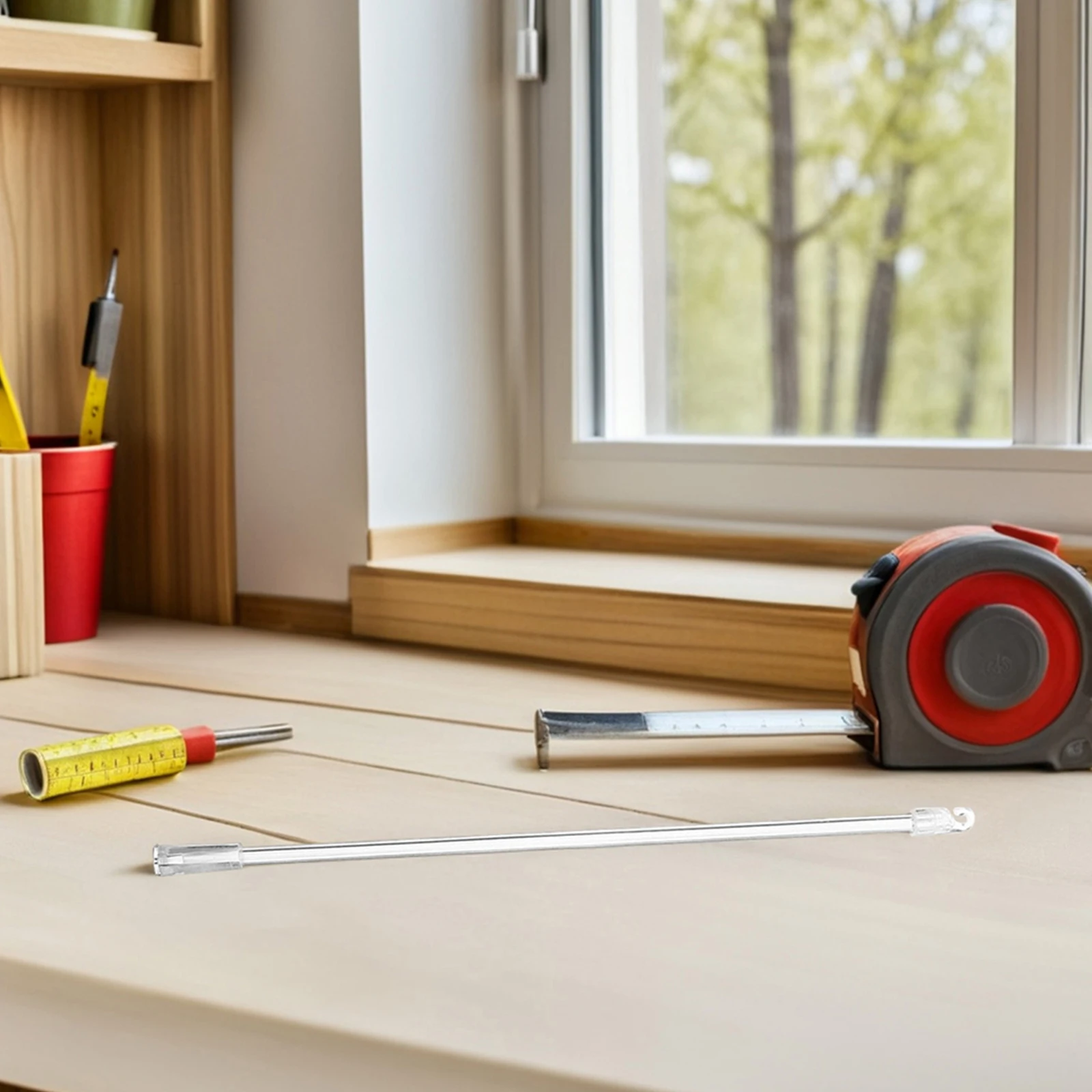 

8Pcs Window Blind Wand Replacement Clear Blind Tilt Wand with Hook Handle for Vertical Blinds Smooth Operation Roller Shades