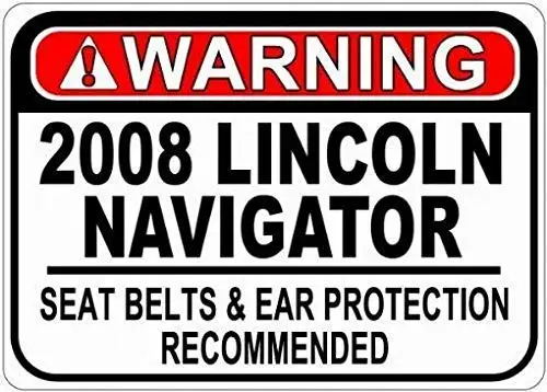 Bedroom Street Chic Art Retro Metal Office Warning 8x12inches,2008 Navigator Seat Warning -,Aluminum Sign Metal Signs Vintage Ti