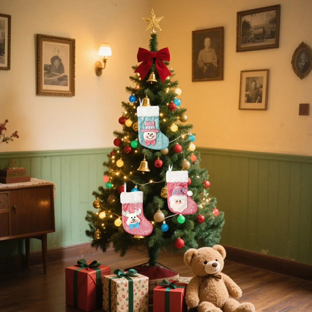 

Christmas Sock Christmas Tree Socks Pendant Christmas Decoration Hanging Decor Christmas Socks Santa Claus Christmas Tree Decor