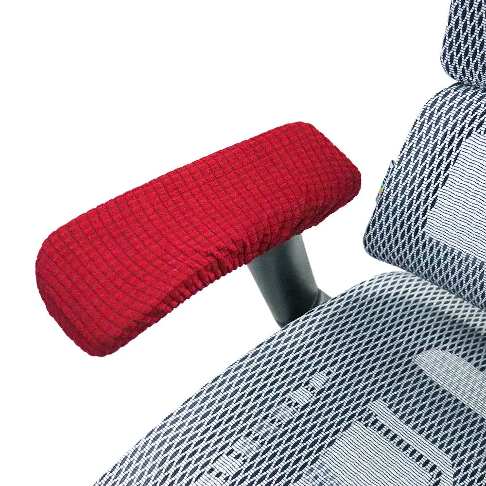 1 Pair Universal Chair Armrest Cover Slipcover Office Computer Chair Arm Covers Dustproof  Removable Washable Chair Cover
