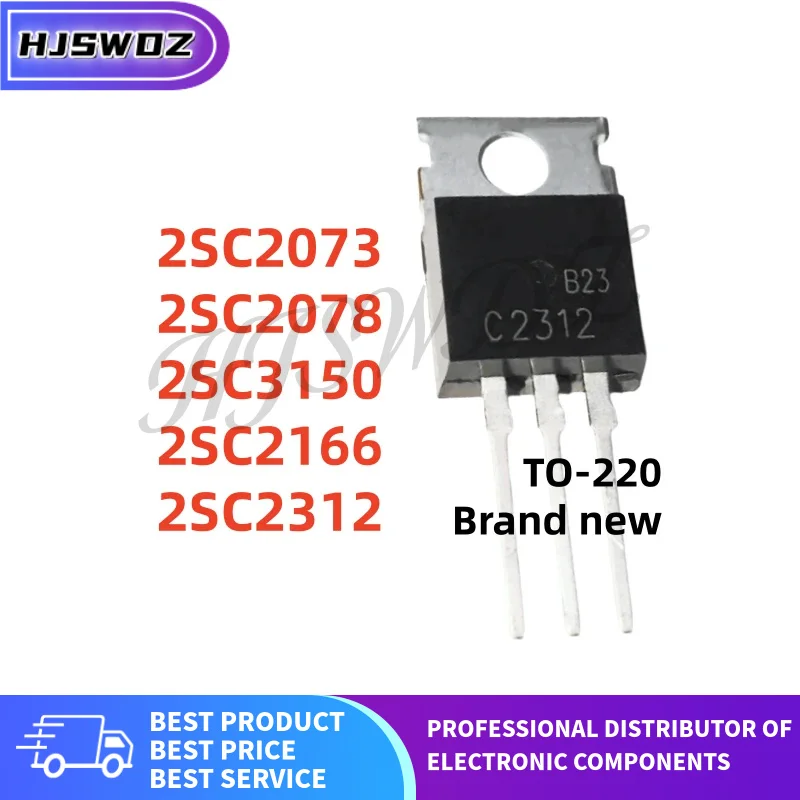 10 Piezas 2SC2312 2SC2166 2SC3150 2SC2073 2SC2078 C2312 C2166 C3150 C2073 C2078 TO-220 Transistor NPN 100% NUEVO