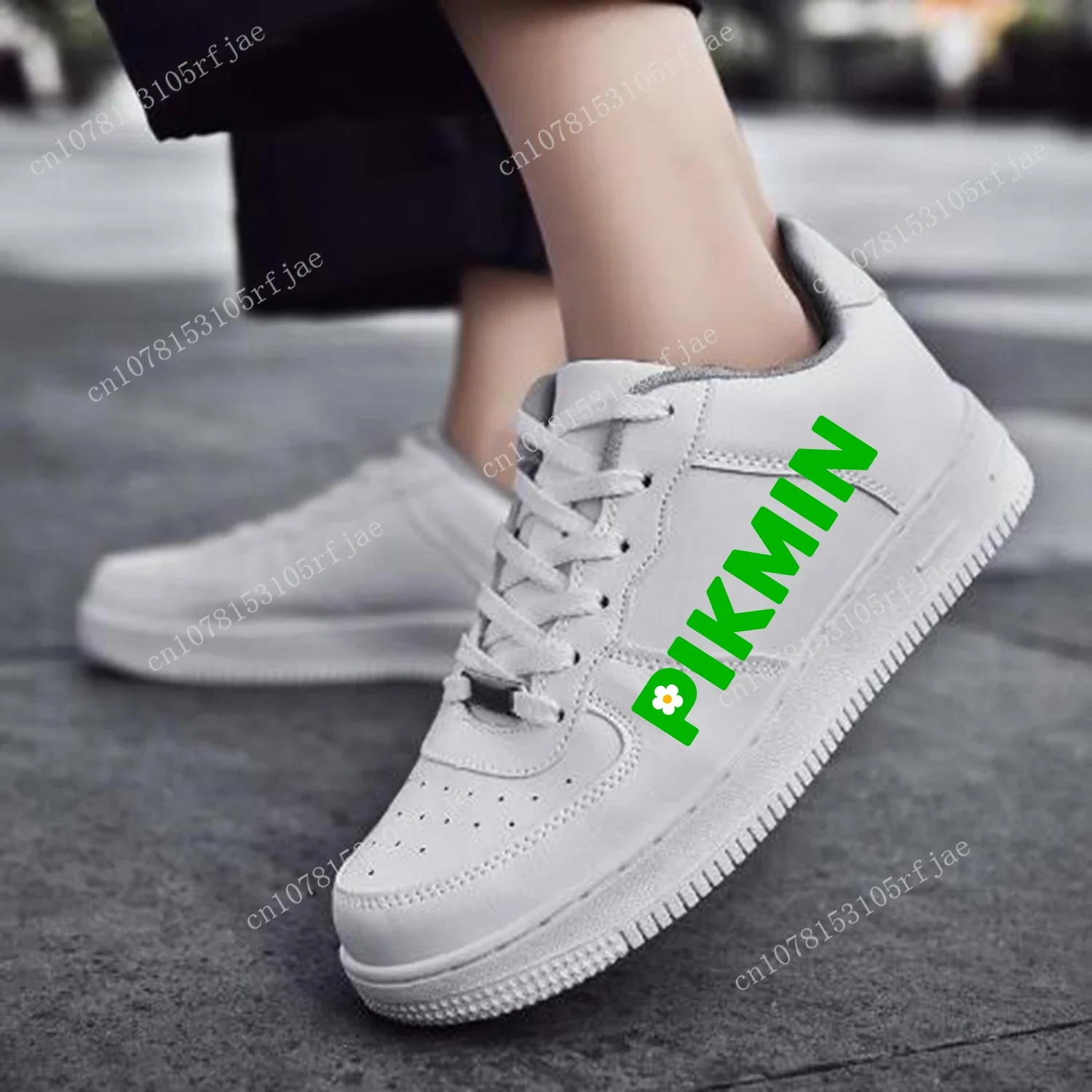 Pikmin Cartoon Game AF Basketball Mens Womens Sports Running High Quality Flats Force Sneakers Lace Up Mesh Custom Made Shoe