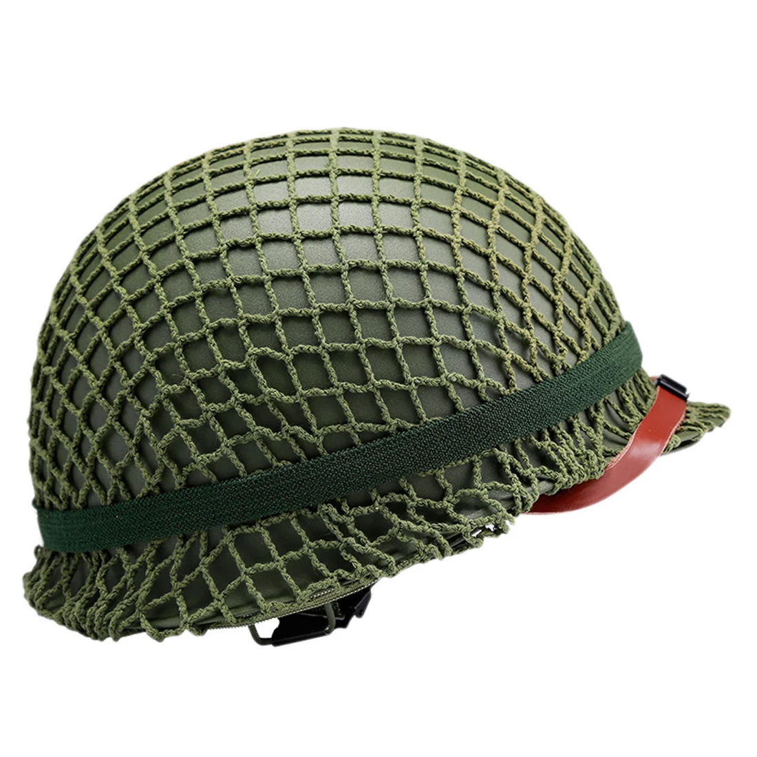 US WW2 M1 Helmet Full Set WWII with Chin Strap Net Cover Army Military