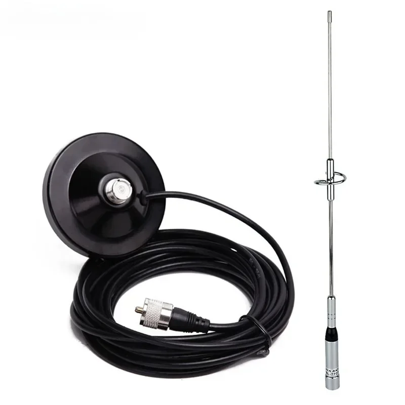 BAOFENG NAGOYA NL-770S Dual Band UHF/VHF 144/430MHz 150W 2.15/3.0dBi Antenna SL16/UHF-J/M Type Car Radio Mobile Radio Antenna