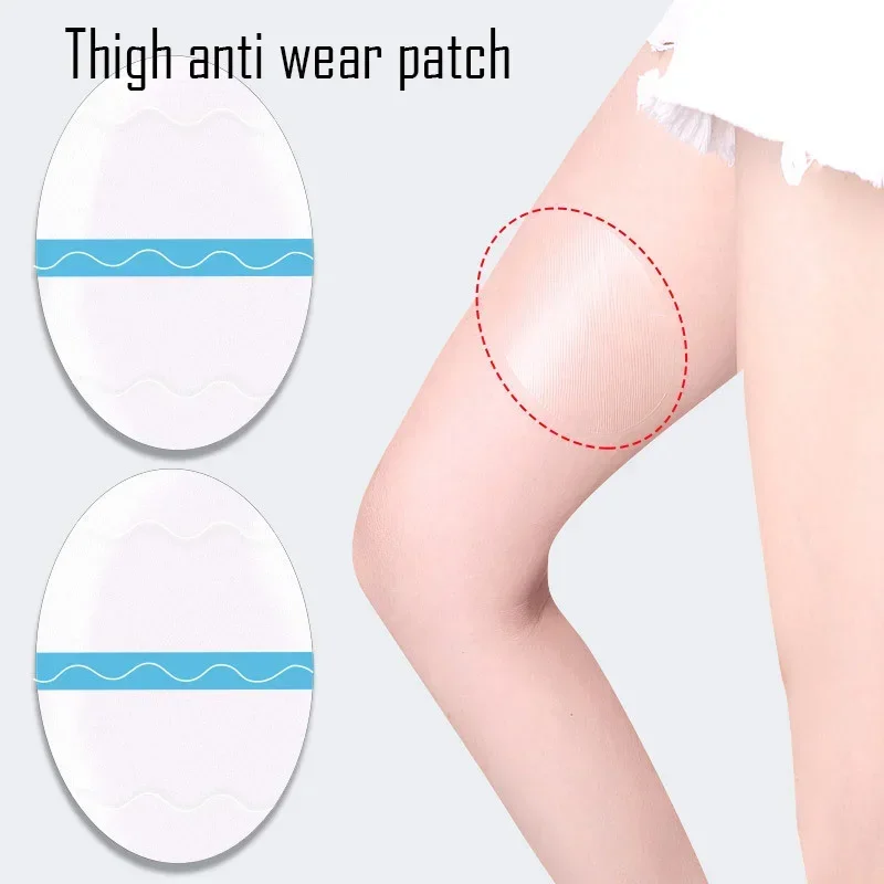 

6 pcs Thigh Tapes Unisex Disposable Transparent Invisible Body No-friction Pads Patches For Outdoor Anti-wear Paste Thigh