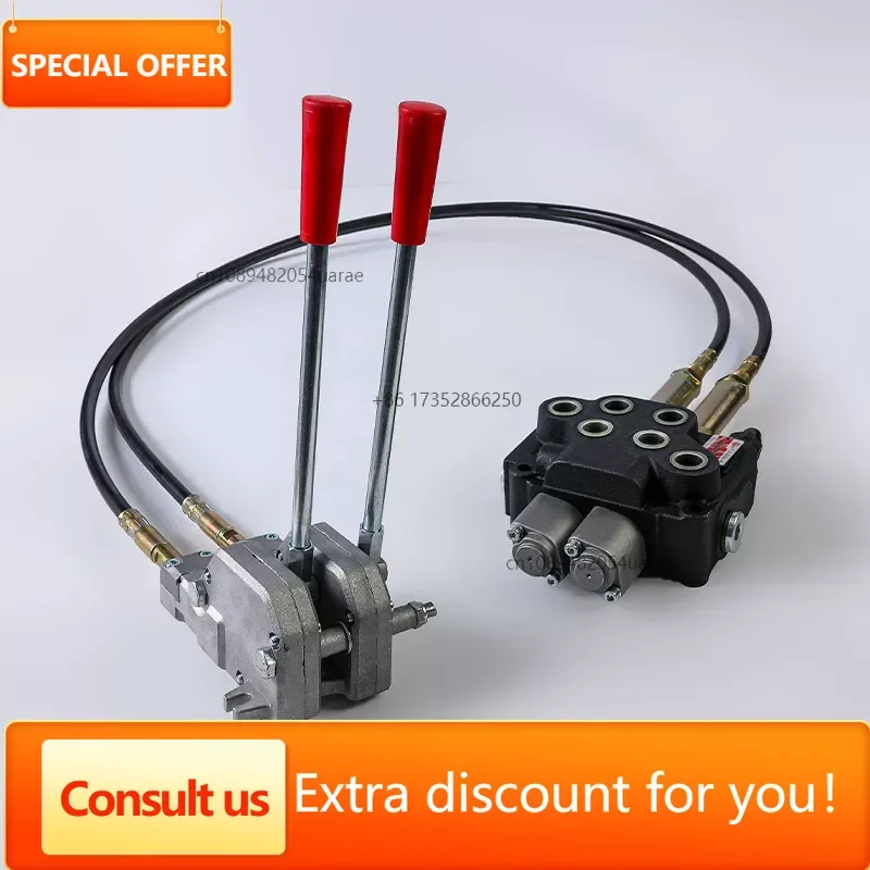 Pull-wire Hydraulic Multi-way Reversing Valve ZT12 Manual Remote Control Valve for Tractor Hydraulic Modification