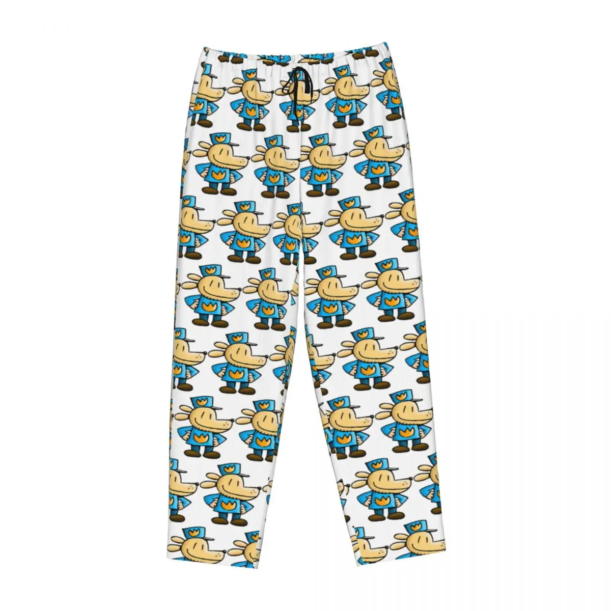 

Женские пижамные брюки с карманами и забавным графическим принтом в стиле «Комикс» для отдыха и сна