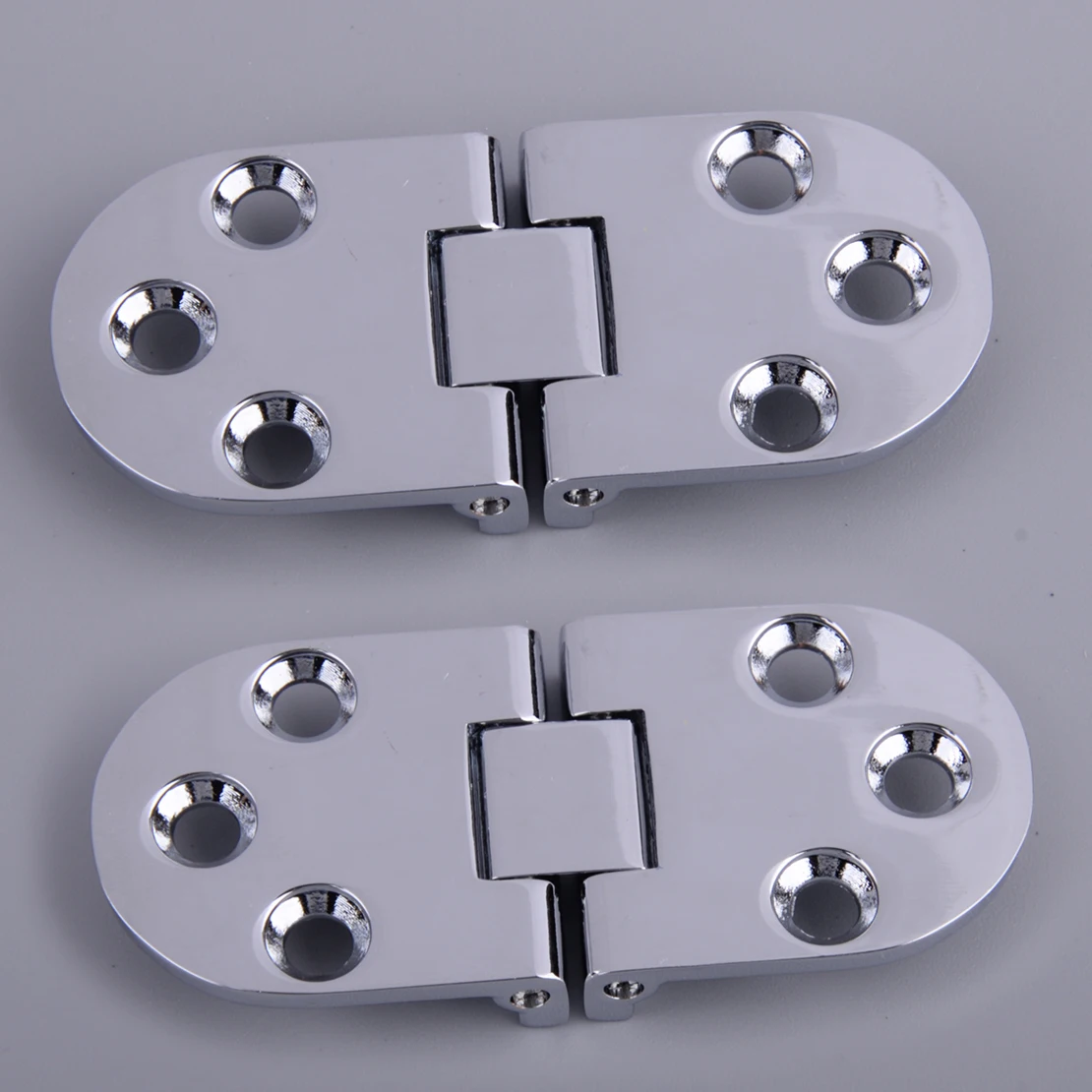 

2pcs 70 x 30mm Marine Hatch Door Hinge Zinc Alloy 180 Degree Flush Mount For Boat RV Silver