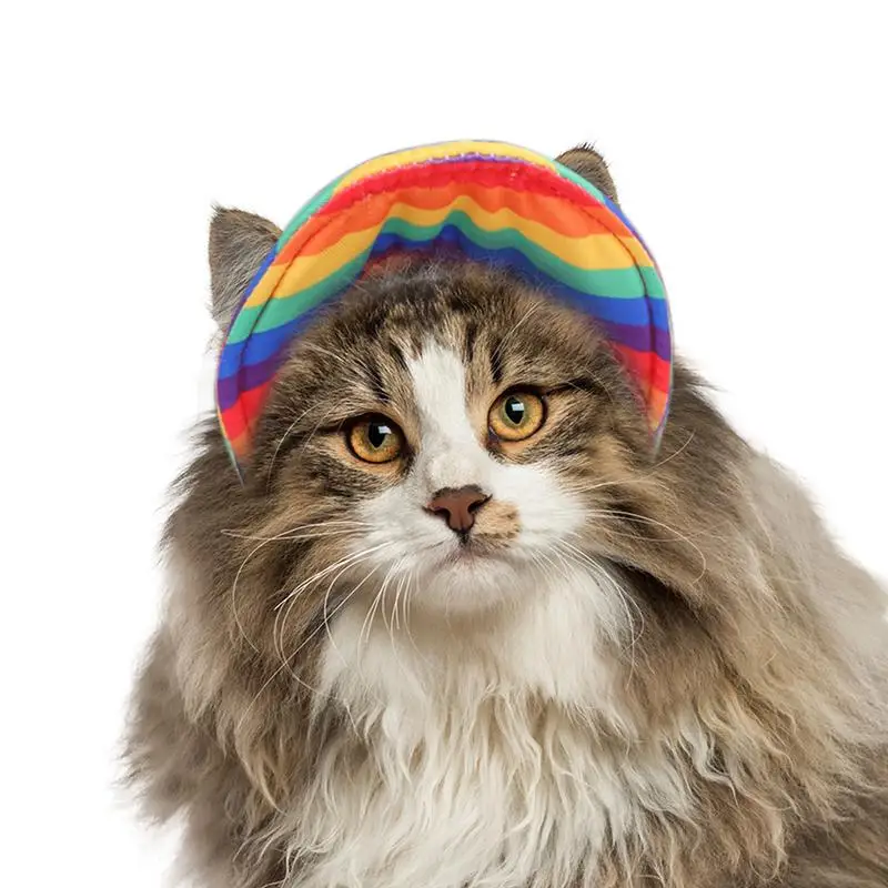 

Puppy Hat Adjustable Dog Duck Hat Outdoor Sports Pet Sun Protection Baseball Caps with Ear Holes for Cats Dogs Colorful S M L