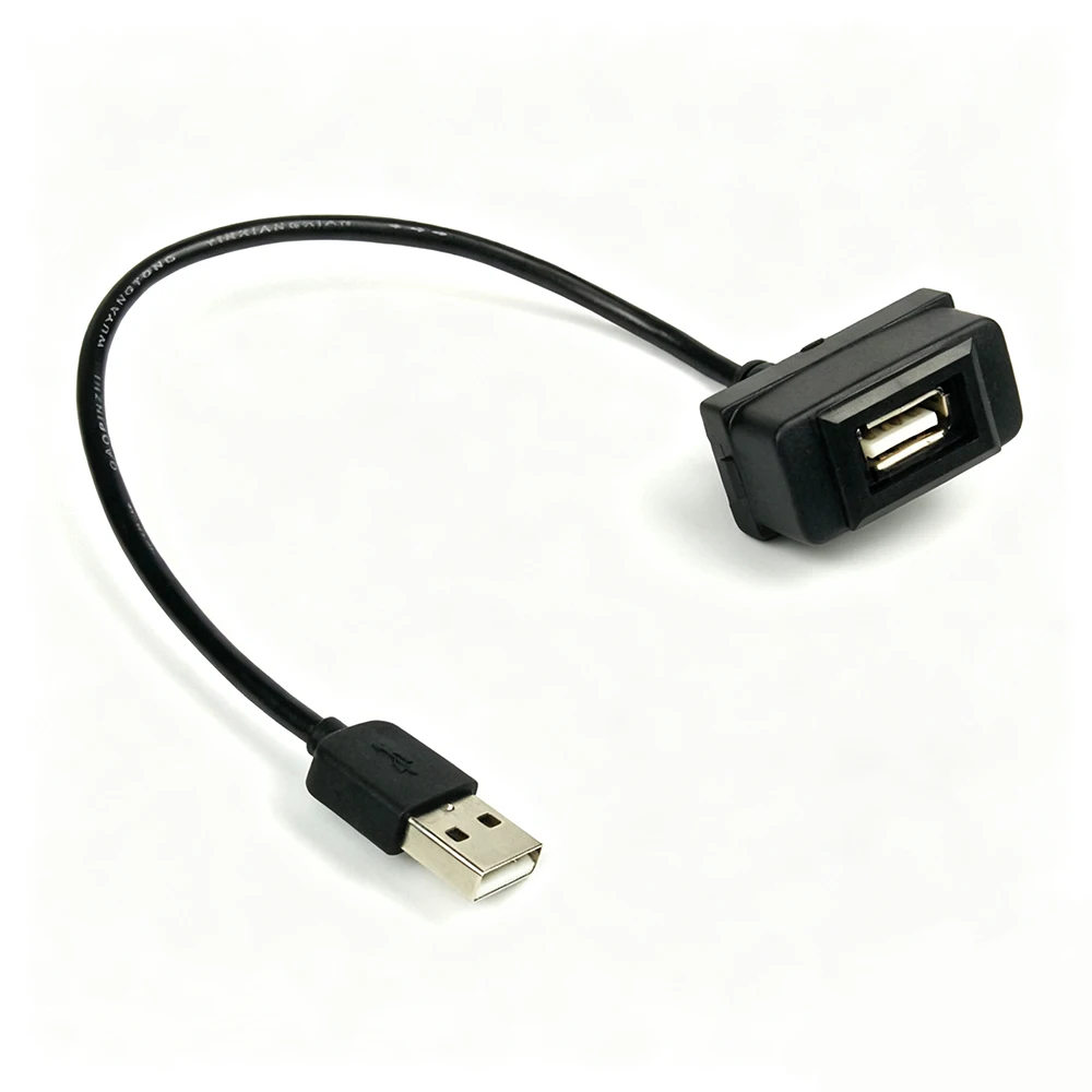 Car Dashboard USB 2.0 Port For USB Extension Charge Cable for Mitsubishi ASX Lancer Outlander Pajero Eclipse USB Charge Switch
