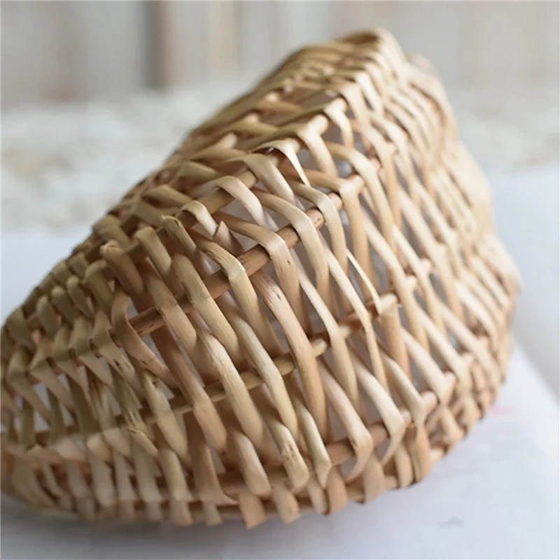 

A36T-6 Pcs Hand-Held Flower Arrangement Basket Hand-Woven Creative Flower Pot Storage Basket Flower Girl Basket Home Decor