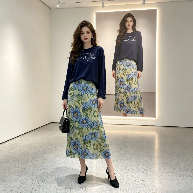 Miyake Pleated New 2026 Original New Summer High-Waist Fashion Bodycon Short Skirt Women Slim Fit A-Line Skirt Half Skirt Pleat