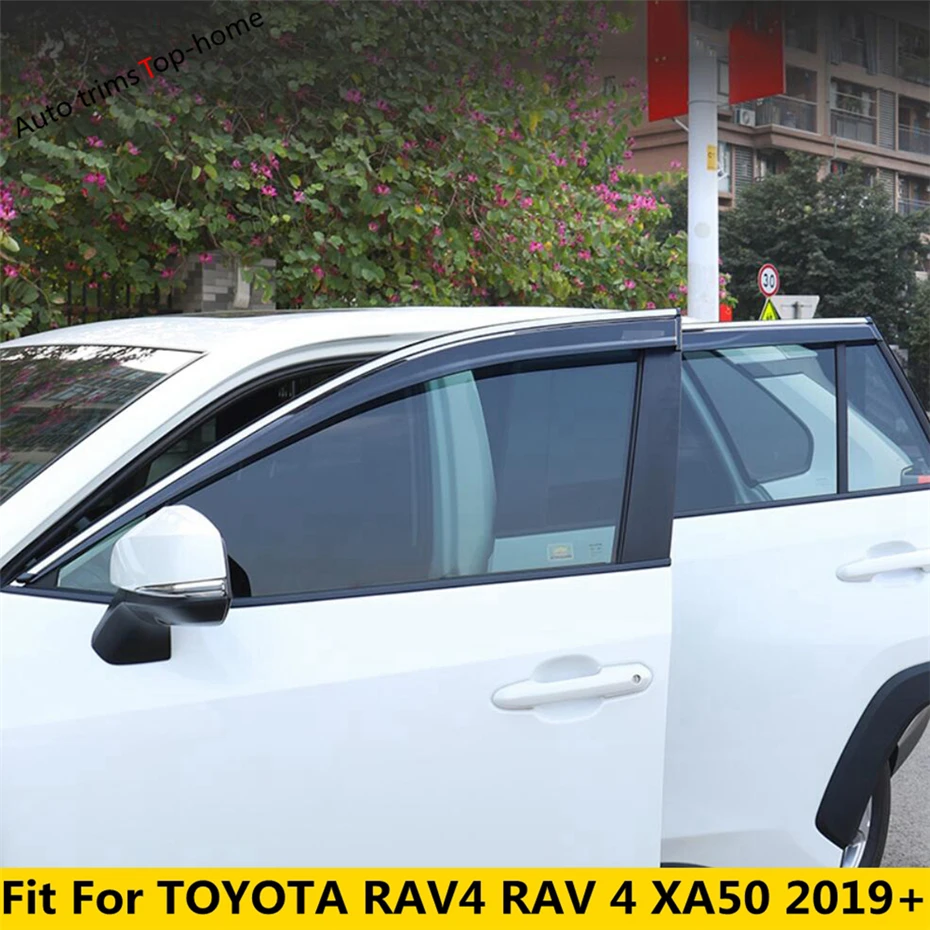 

For TOYOTA RAV4 RAV 4 XA50 2019 -2023 Car Door Window Visor Wind Rain Sun Smoke Guard Deflector Vent Shade Protector Accessories