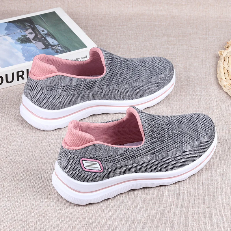 

Shoes for Women 2025 New One Step Lazy Shoes, Casual Versatile Mom's Web Shoes, Soft Sole Women's Sports Shoes, Breathable