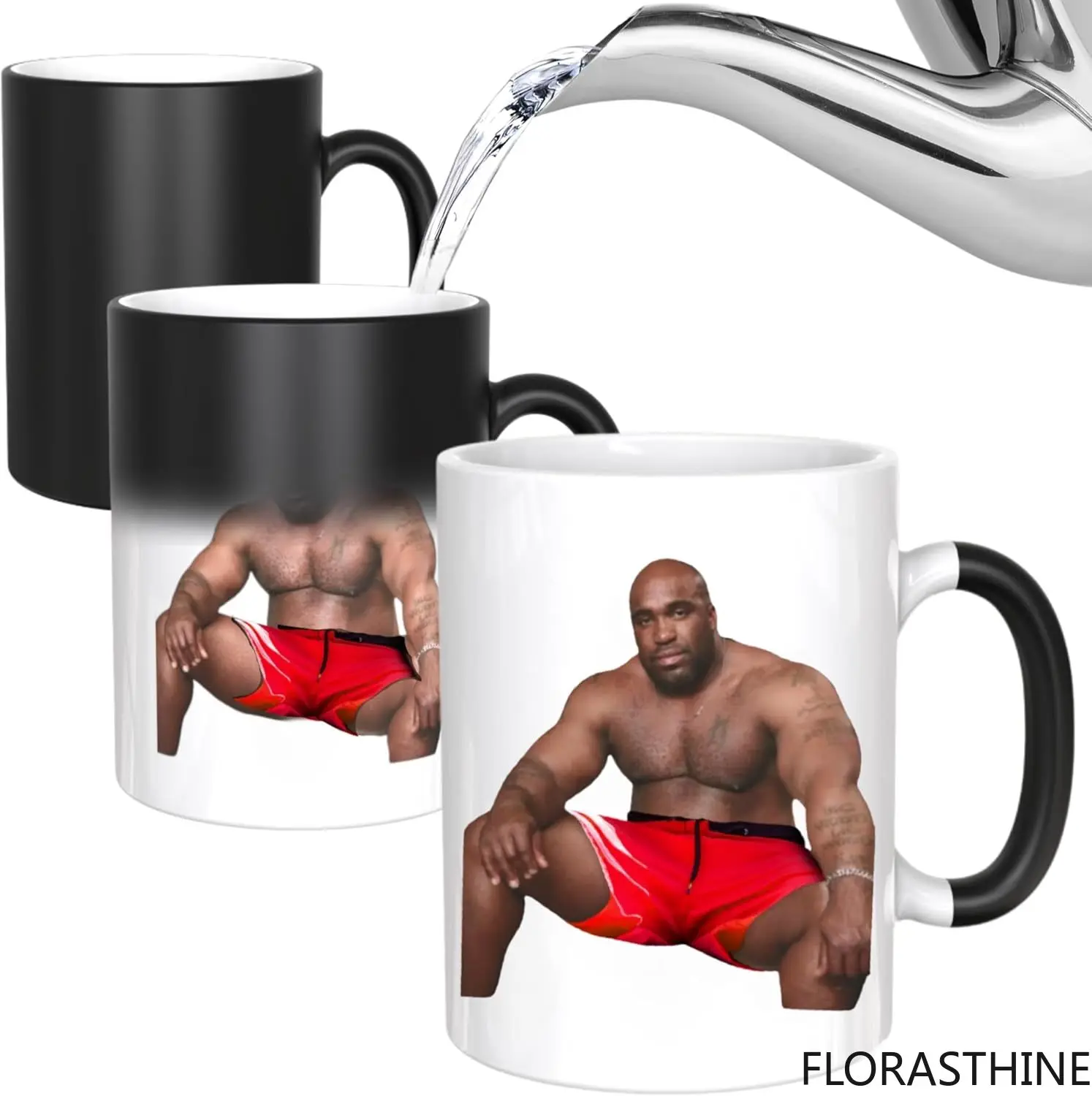 Funny Christmas Day Gift for Girlfriend, Heat Changing Coffee Mug, Funny Gag Gifts for Men Women - Message Appears as It Heats