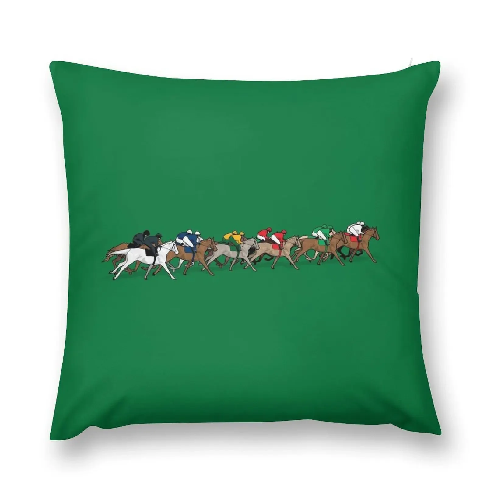 

The Horse Race Throw Pillow christmas pillow case Cushion Cover Christmas Pillowcase pillow