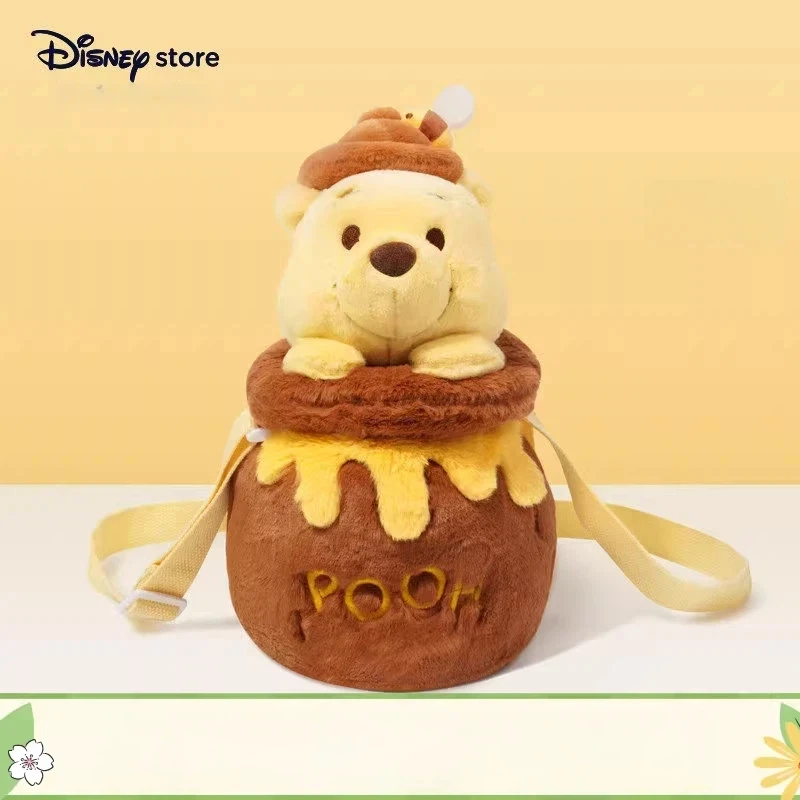 

Плюшевая сумка-кроссбоди Disney Winnie The Pooh с милым дизайном в виде медового горшочка, с ручкой, для девочек, на осень-зиму, для повседневного использования