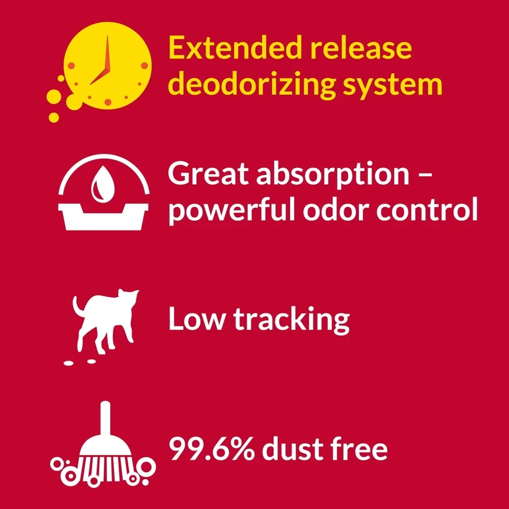 نفايات القطط غير المكتملة 24/7 أداء متعدد للتحكم في رائحة القطط منخفضة الغبار نظيفة الكتان رائحة 48 رطل حقيبة 99.9% خالية من الغبار