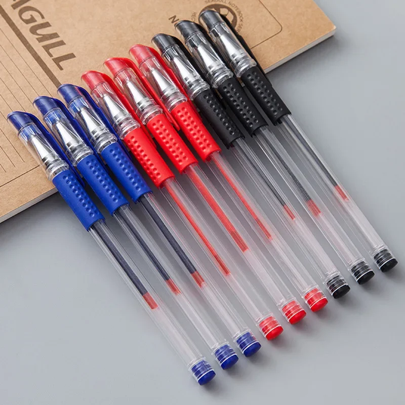 

50PCS Bullet Head European Standard Pen, Office Neutral Pen, Student Stationery, Water-based Signature Pen, Needle Tube Pen