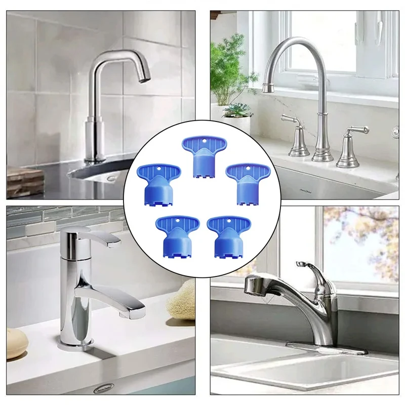 5/6Pcs Faucet Aerator Repair Replacement Tool Spanner  Aerator Wrench Sanitary Ware Faucet Inflator Filter Tool （Three models） image 4