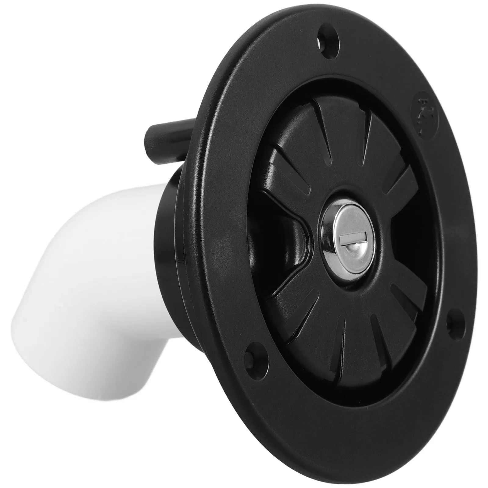 

Black RV Water Fill Cap Leakproof Gravity Inlet Secure Lock Easy Installation Travel Trailer Parts Camper Freshwater Tank
