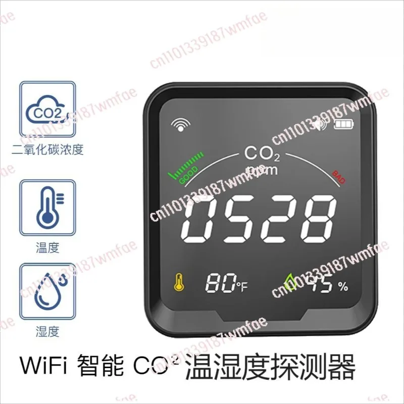 Tuya WiFi Smart Air Box CO2 Concentration Detector Alarm Temperature Humidity Gas Monitor Smart Home Air Quality Sensor