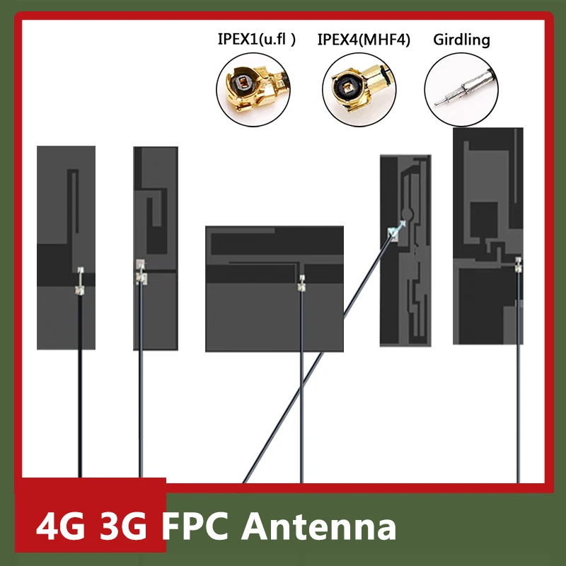 

10pcs FPC PCB 3G GSM 4GLTE WiFi NBIoT BT Internal adhesive antenna Embedded Module Antenna PCB Foam Antenna IPEX U.FL Mhf4