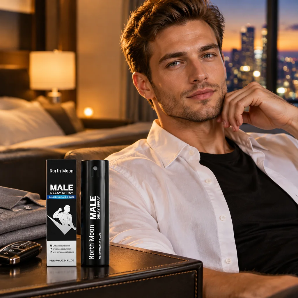 North Moon Portable Man Private Area Care Spray Increase Enlarge Plant Extract Penis Daily Massage Enlargement Serum Sprays 10ml