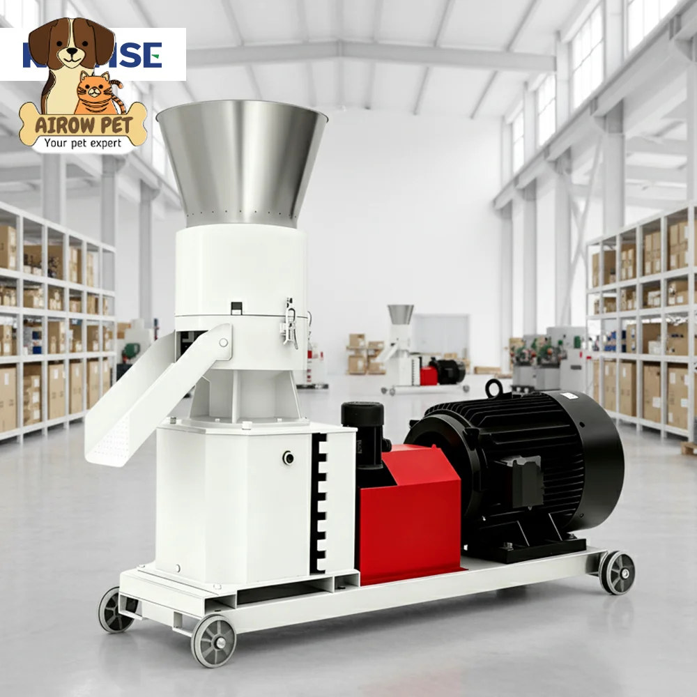 AIROW Roller Driven Feed Pellet Machine for Producing Poultry and Livestock Feed Pellets With Stable Performance at Small Farms