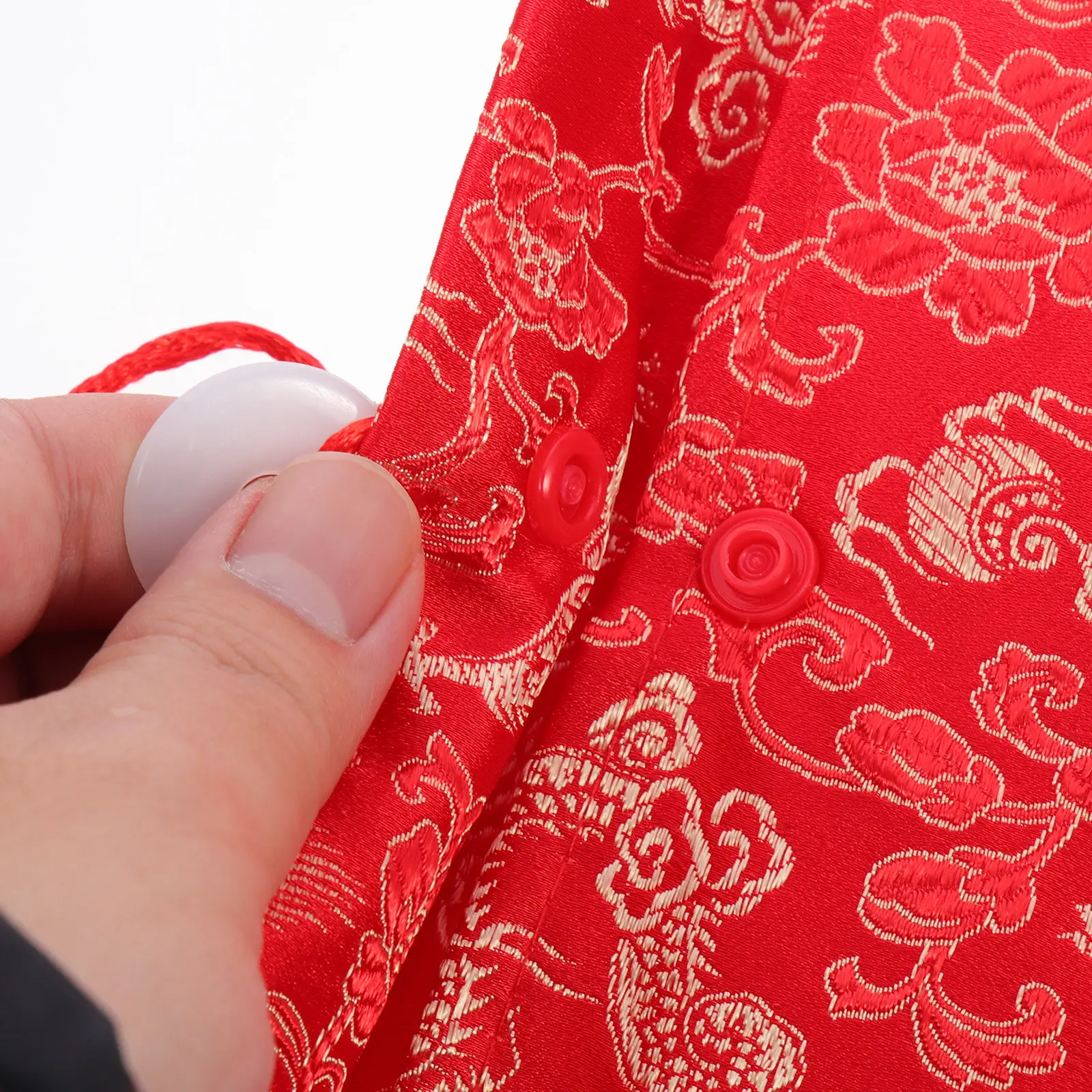 

2Pcs Premium Fabric Red Envelopes Hongbao Lucky Money Bags for Chinese New Year Wedding Family Gift Red Luck Money Pouches