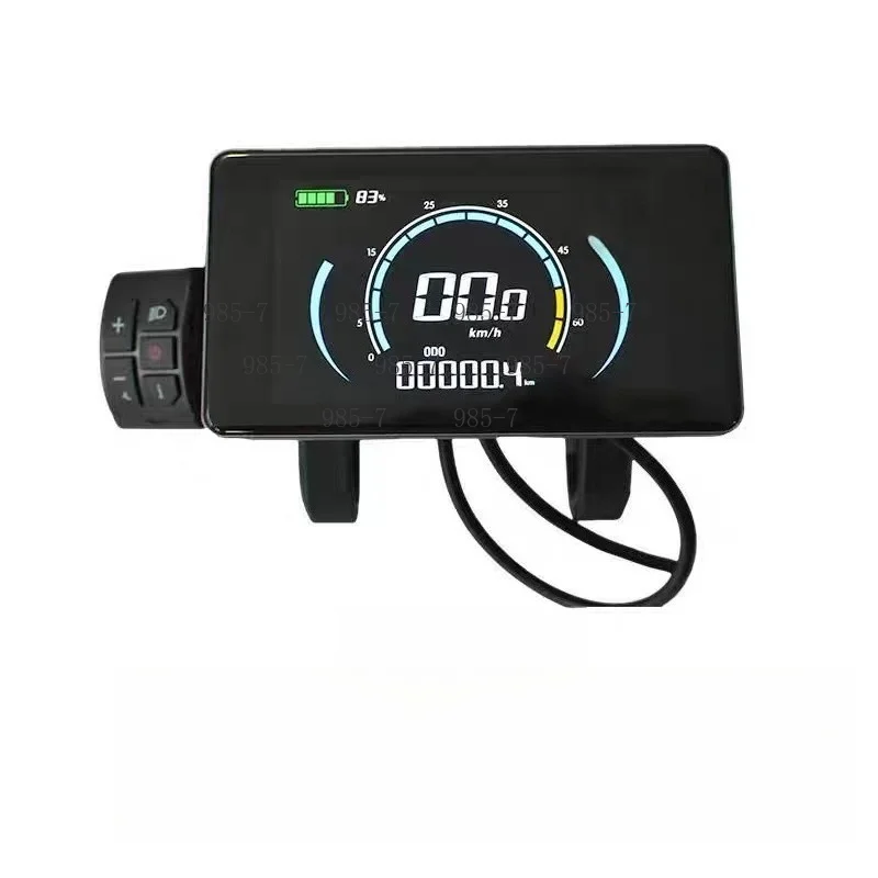 E Bike LCD Meter, 24V to 72V 4 inch 808 display, featuring voltage detection, NFC on/off and light sensor system